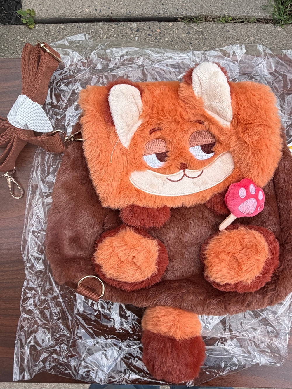 Disney Zootopia Nick Wilde Plush Convertible Backpack Crossbody Purse NWT